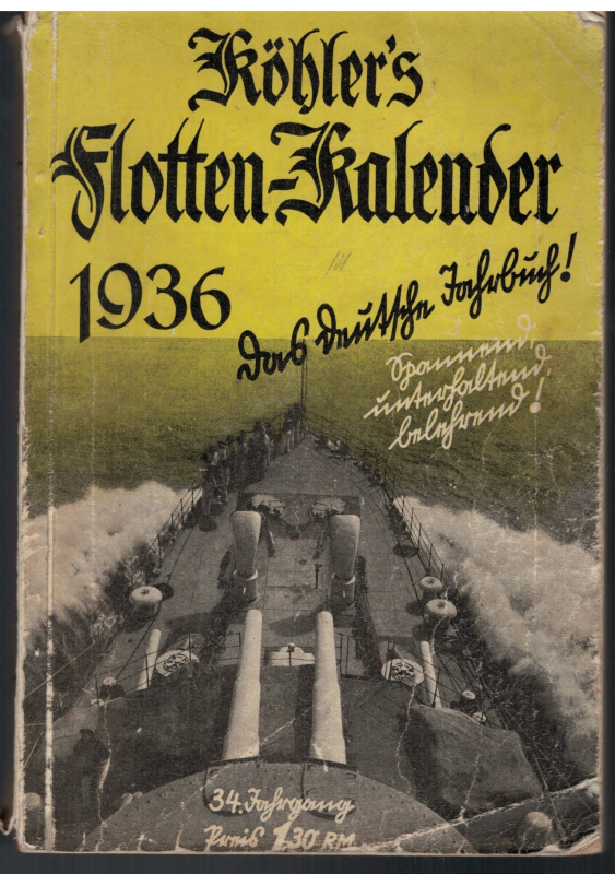 1936 Köhlers Flottenkalender (1 St.)